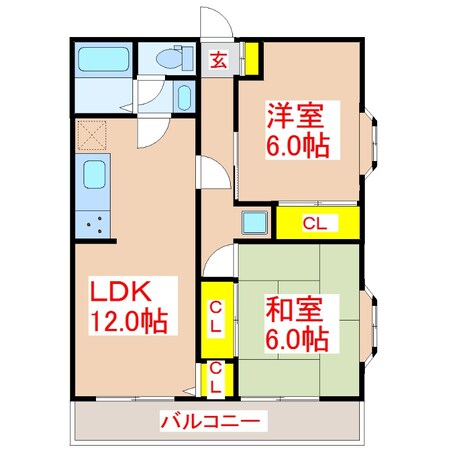 メゾンドキレイエの物件間取画像